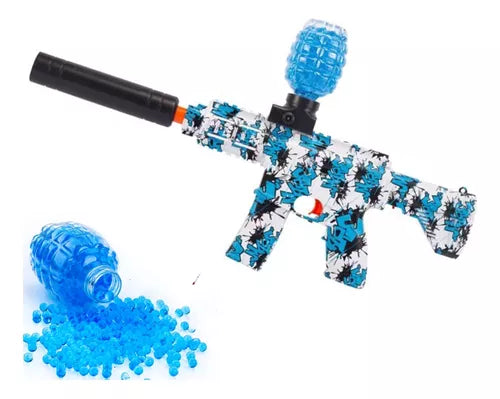 Metralhadora Brinquedo Recarregável Arma Bolinha Gel Orbeez (1000 bolinhas)